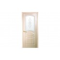 Дверь Новый Стиль "Овал" ПВХ De Luxe (стекло с рисунком Р1) - Фото №3